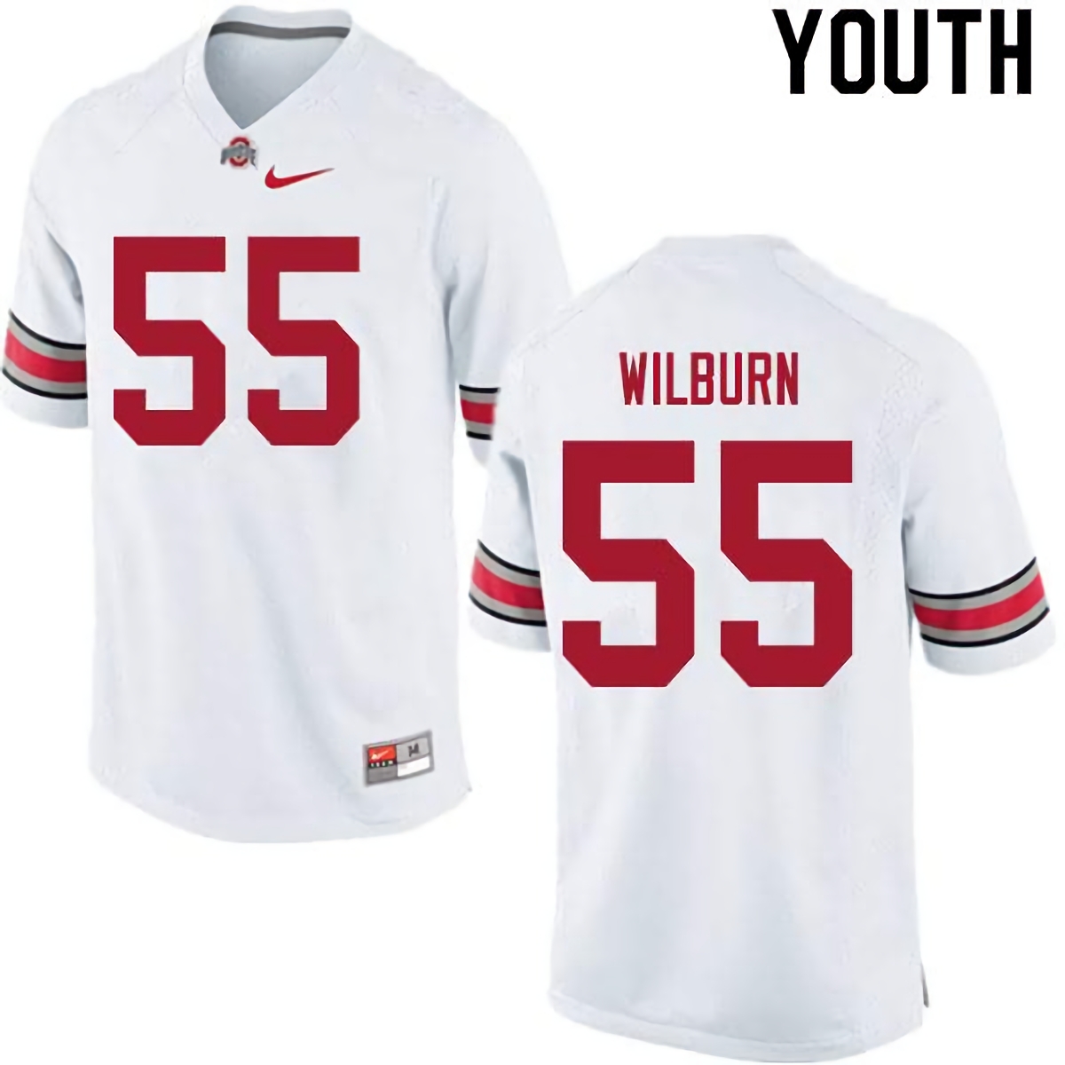 Trayvon Wilburn Ohio State Buckeyes Youth NCAA #55 Nike White College Stitched Football Jersey CKK6156ZJ